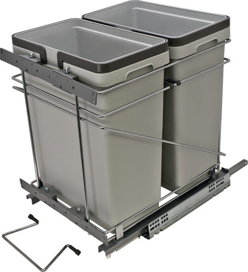 Picture of Salice Waste Bin Double - 32 qt., Bottom Mount (15" base)